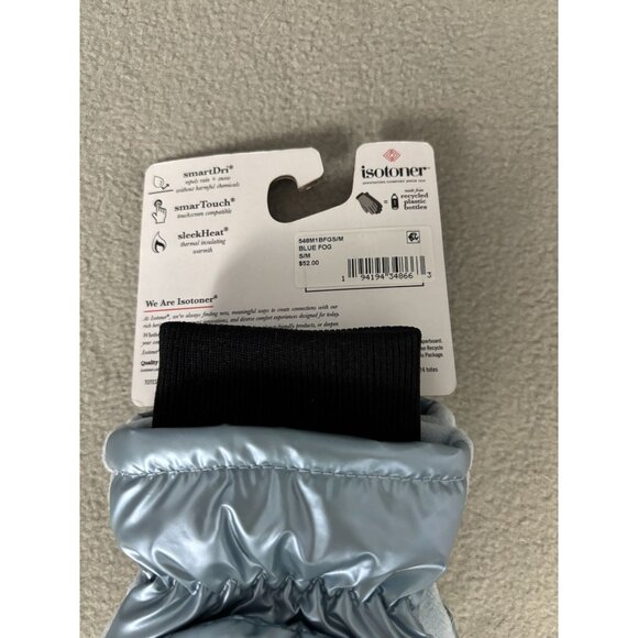 Isotoner Signature Women's Sleek Heat Flip Touchscreen Mittens Blue S/M NWT's - Picture 5 of 8